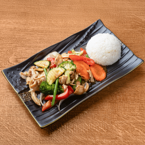 Teriyaki mit Huhn