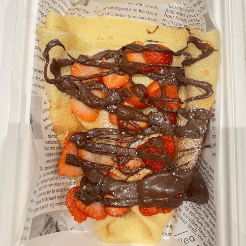 Crêpes Erdbeer mit Nutella