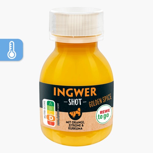 Rewe To Go Shot Ingwer Orange, Zitrone & Kurkuma 60ml