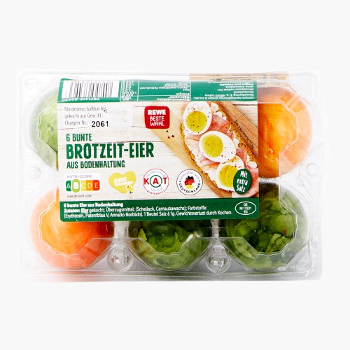 Rewe Brotzeiteier Bodenhaltung Kl. S 6 Stück