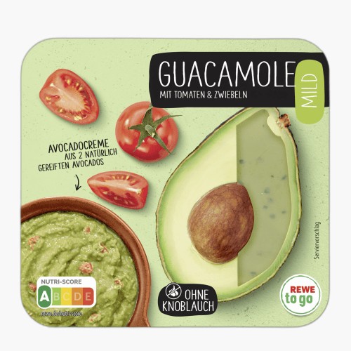 Rewe To Go Guacamole Mild 150g