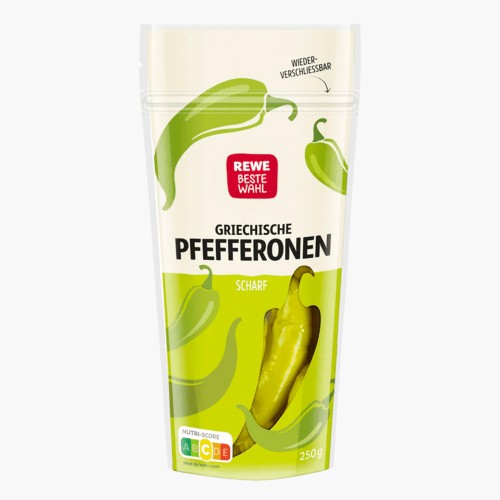 Rewe Beste Wahl Griechische Pfefferonen scharf 125g