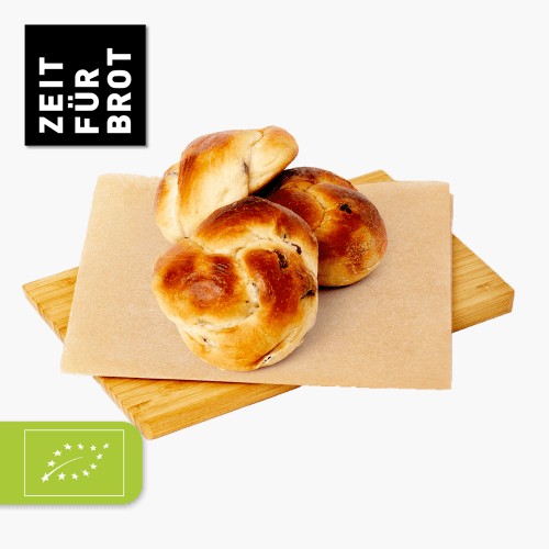 3 Stk. - Zeit für Brot Bio Rosinenknoten