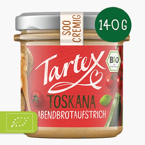 Tartex Bio Soo Cremig Brotaufstrich Toskana 140g