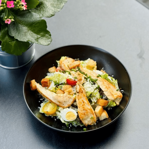 Caesar Salad mit Garnelen
