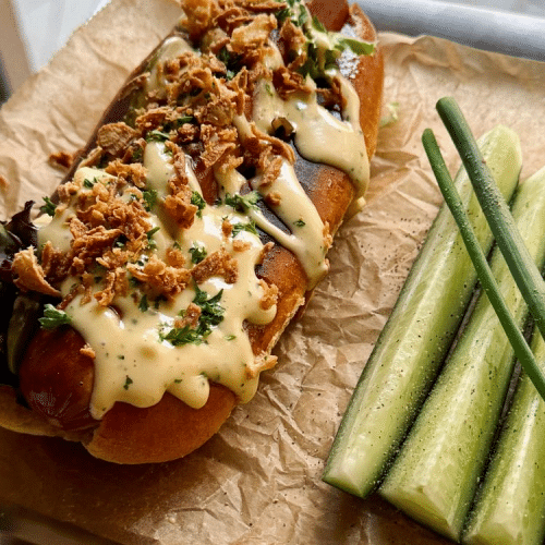 Hot Dog im Brioche Classic