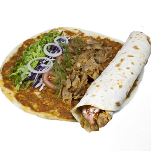Lahmacun mit Yaprak Fleisch ( Hausgemachtes Fleisch )