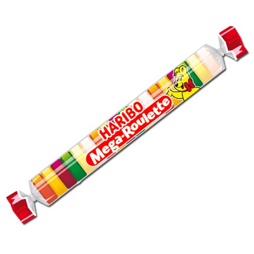 Haribo Mega-Roulette große Weingummi Rolle 45g