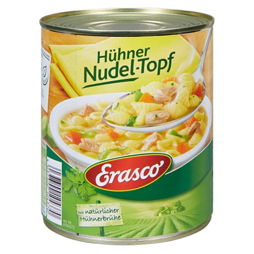 Erasco Hühner Nudeltopf zartes Hühnerfleisch mit Nudeln 800g