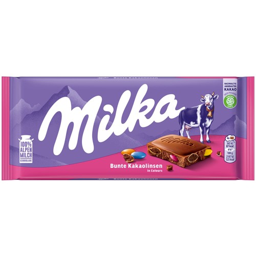 Milka Schokolade Bunte Kakaolinsen 100g