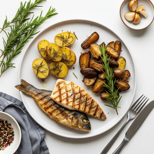 Gegrillte Fischvariationen