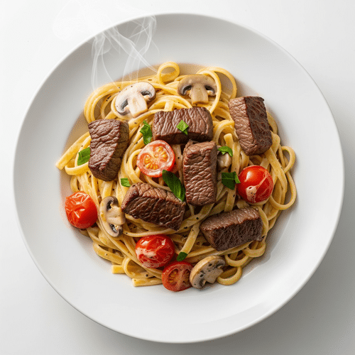 Fettuccine mit Rinderfiletspitzen