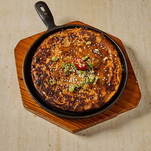 Kimchi Jeon (vegetarisch, scharf)