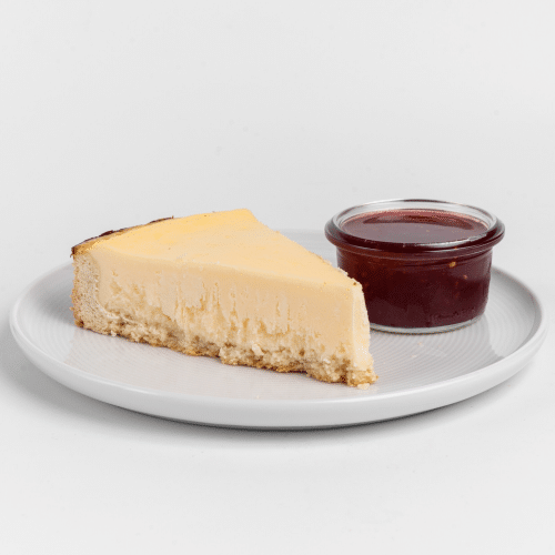 Cheesecake mit Himbeersauce