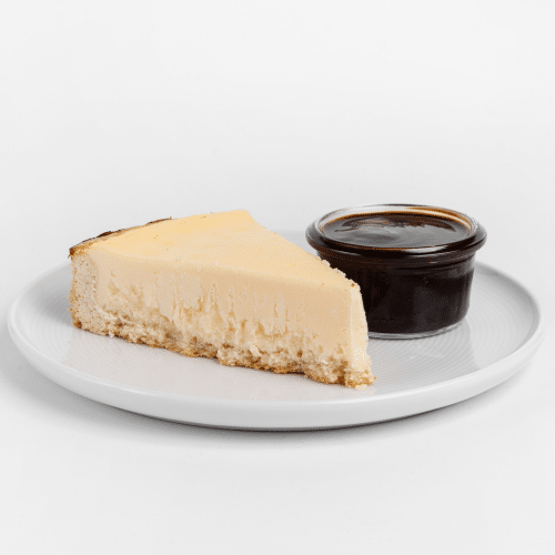 Cheesecake mit Schokosauce