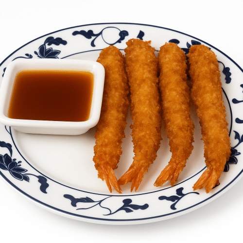 Panierte Riesengarnelen