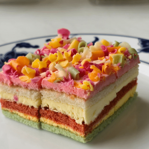 Regenbogen Kuchen (Nachspeise)