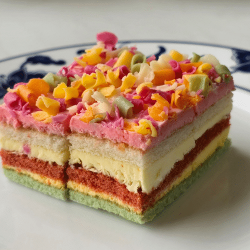 Regenbogen Kuchen (Nachspeise)