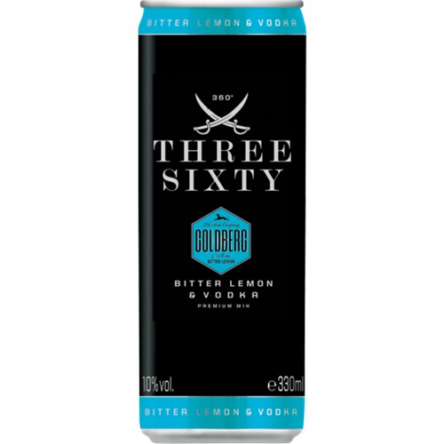 Three Sixty Wodka Bitter Lemon 0.33l (EINWEG)
