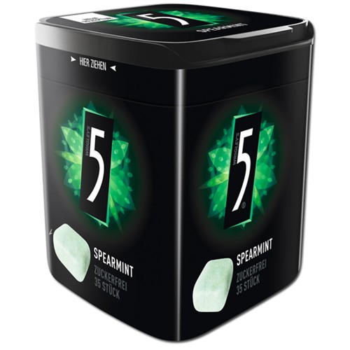 Wrigleys 5 Gum Spearmint 72g 