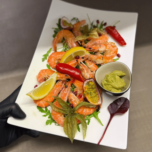 Gegrillte Garnelen