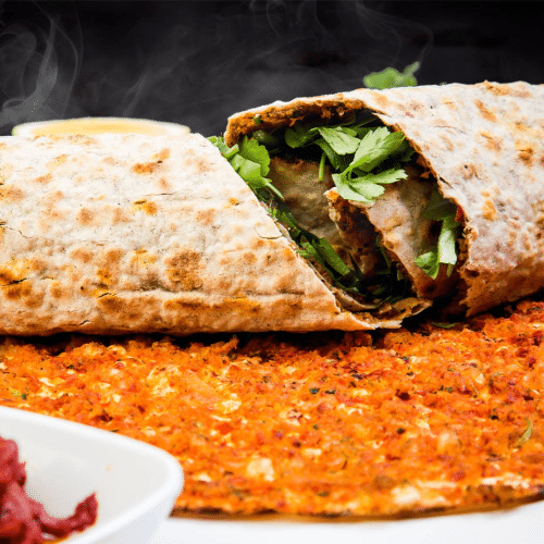 Lahmacun sandwich Hackfleisch