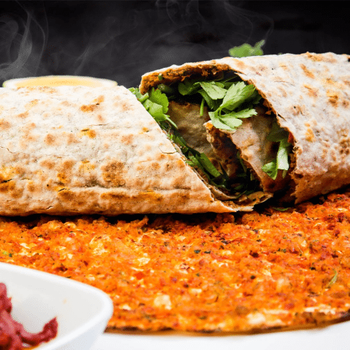 Lahmacun sandwich Hähnchen