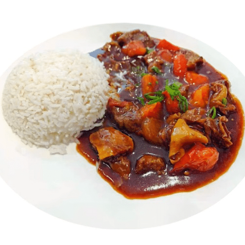 牛腩饭 Geschmortes Rindfleisch mit Reis