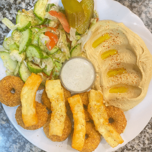 Falafel-Halloumi-Teller
