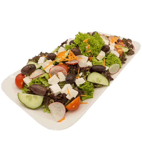 Gemischter Salat mit Feta und Oliven