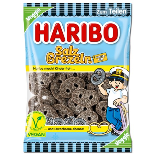 Haribo Salzbrezeln Lakritz 175g 