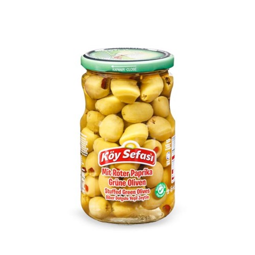 Köy Sefasi Green Olives with Pepper 400g
