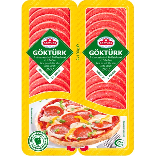 Egetürk Rindersalami in Scheiben 200g