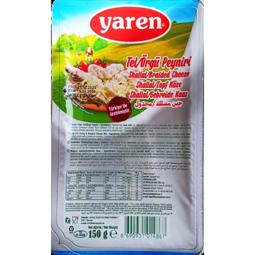 Yaren Weißkäse Zöpfe 150g