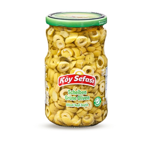 Köy Sefasi Grüne Oliven in Scheiben 700g