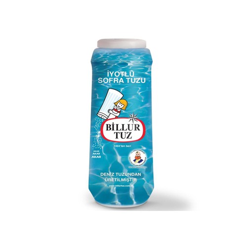 Billur Tuz Jodiertes Tafelsalz Feinkörnig 500g