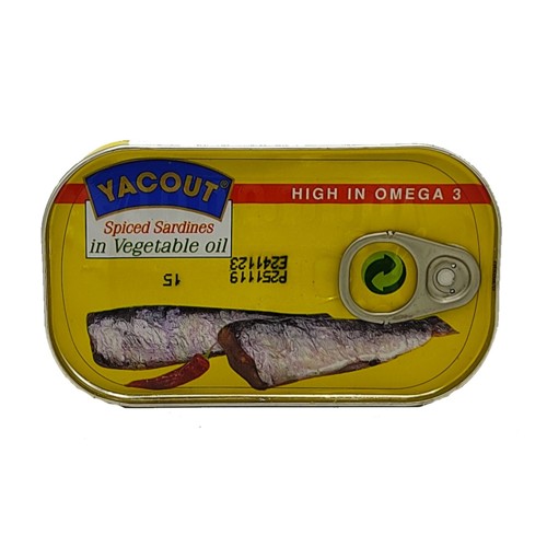 Yacout Sardines in Pflanzenöl 125g