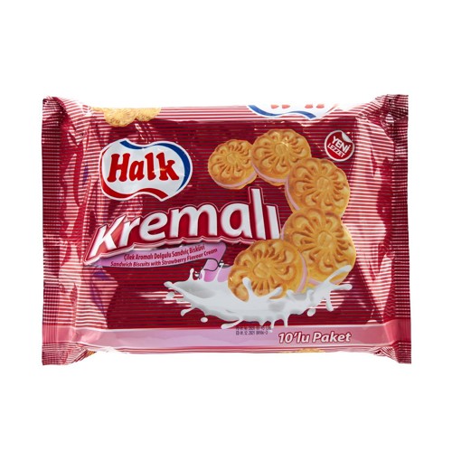 Halk Erdbeere Cream Biscuit 500g