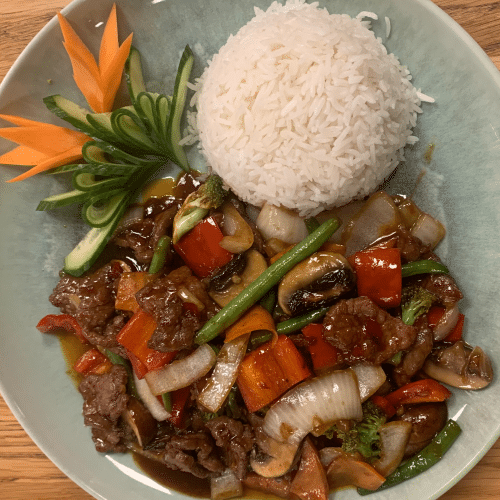 Rindfleisch Szechuan Art (scharf)