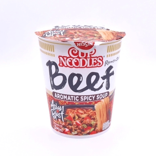 Nissin Cup Noodles Ramen Style Beef Aromatic Spicy Soup 64g