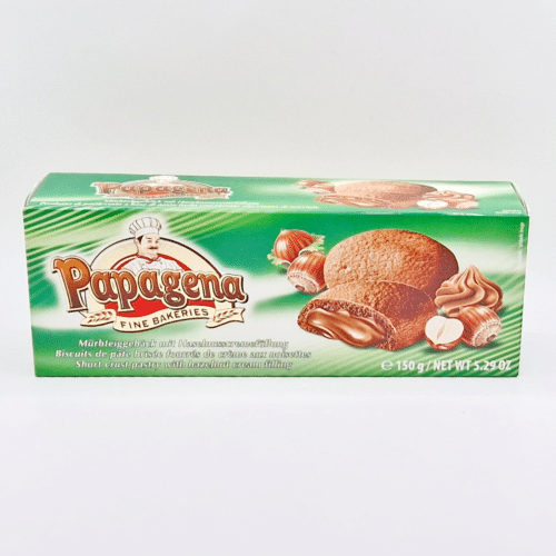 Papagena Biscuits mit Haselnussfüllung 150g