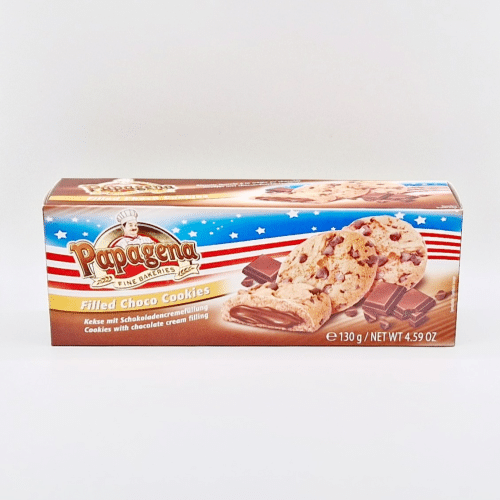 Papagena Choco Chip Cookies mit Schokoladencremefüllung 130g