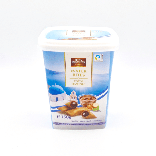 Wafer Bites mit Kakao- und Haselnussfüllung 150g
