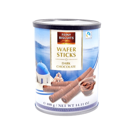 Waffelröllchen mit Zarbitterschokoladencreme 400g