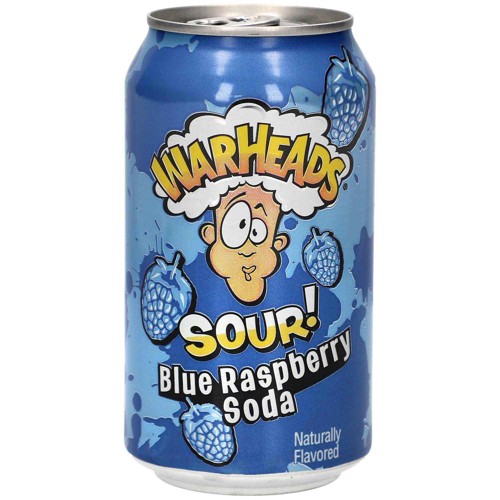 Warheads Sour Blue Raspberry Soda 0.33l (EINWEG)