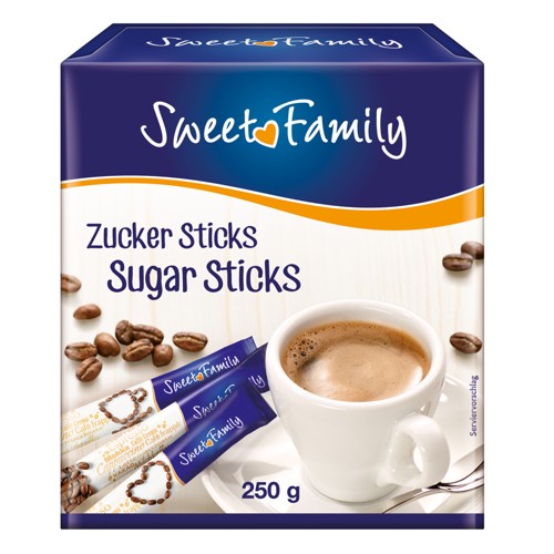 Sweet Family Nordzucker Zuckersticks 250g 