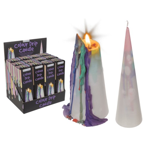 Out of the blue Cone drip candle