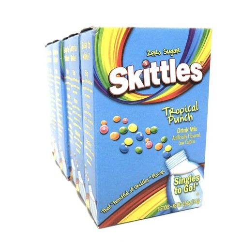 Skittles Tropical Punch zero Zucker 6 x 15.4g