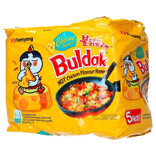 Samyang Buldak Ramen Hot Chicken Cheese 5 x 140g