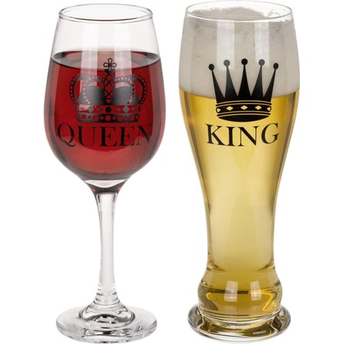 Out of the blue Trinkglas King & Queen